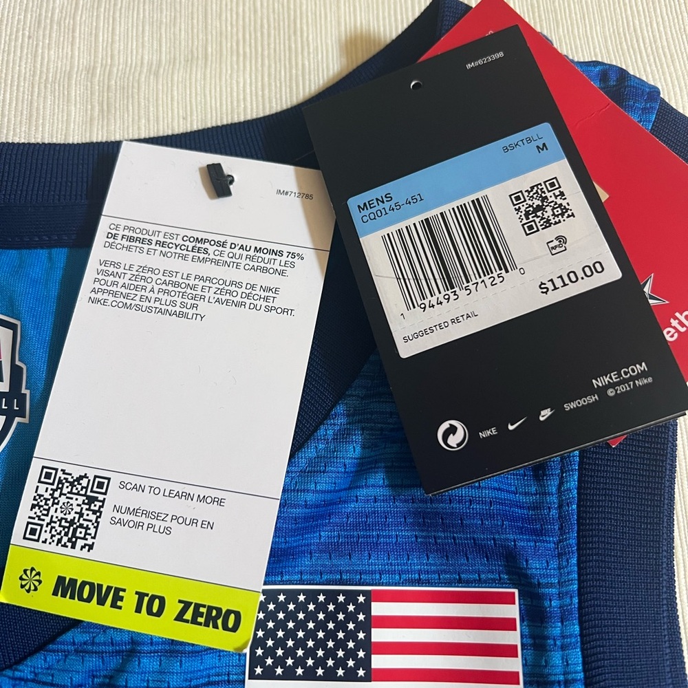 Nike Blue Standard Fit Jersey